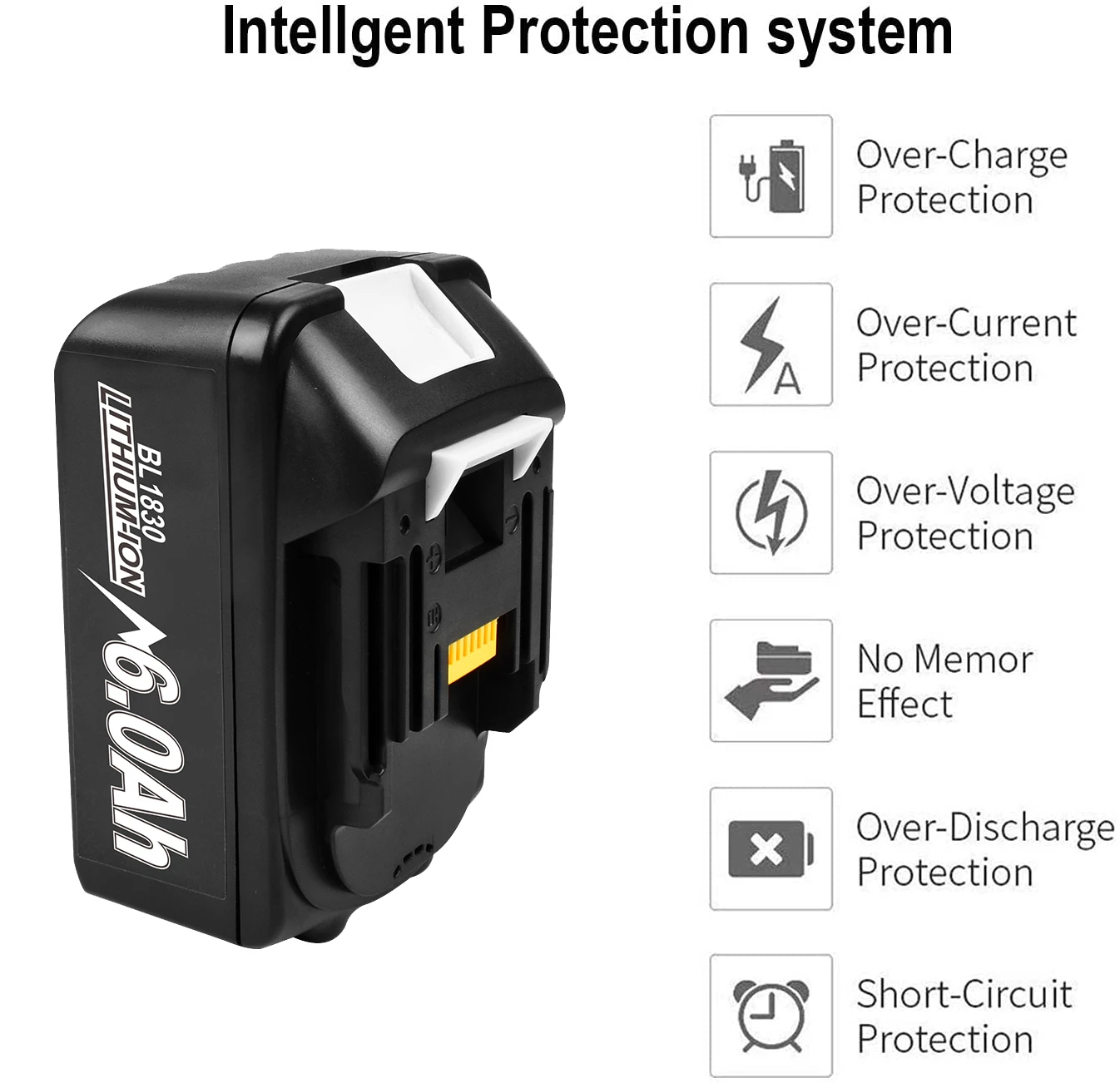 Battool BL1860 Wiederaufladbare 18V 6000mAh Li-Ion Akku für Makita 18v Batterie BL1840 BL1850 BL1830 BL1860B LXT 400