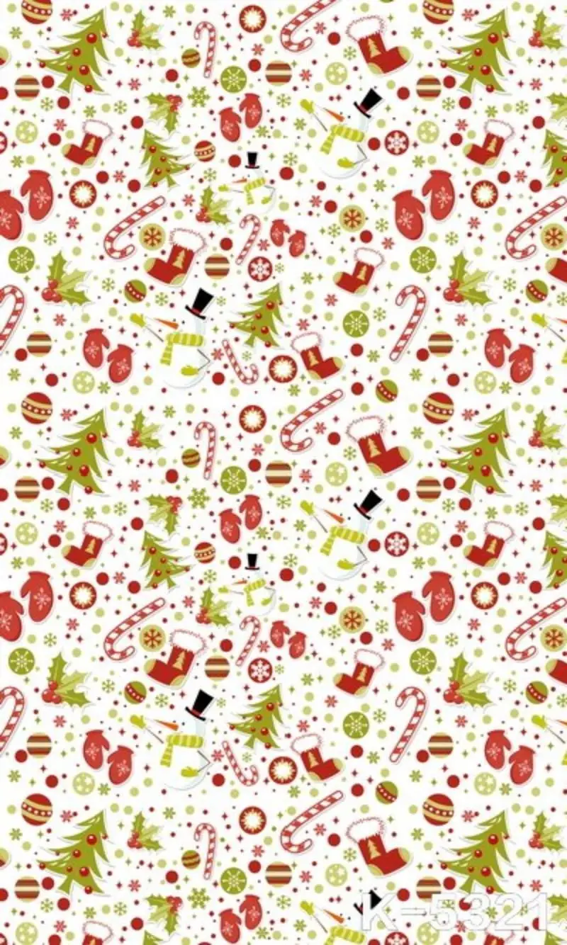 Small Christmas Tree Printed Background Photography Gifts Candy Cane Photographic Backdrops For Photo Studio