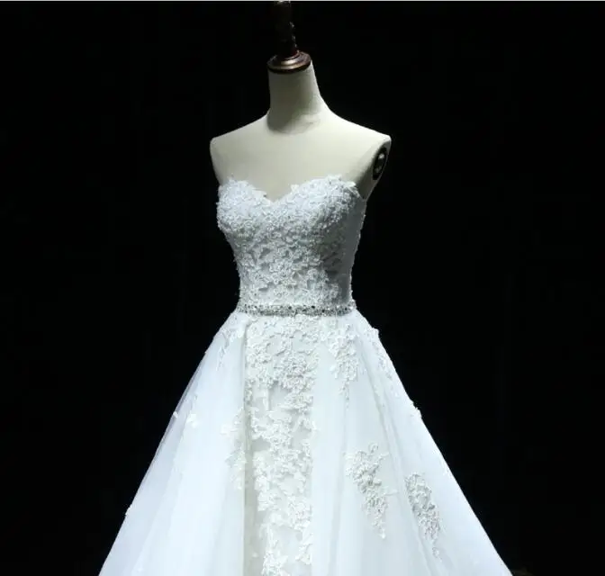 Detachable Lace Wedding Dresses with Removable Skirt Tulle Sequin Wedding Gowns Wedding Bridal Bride Dresses Wedding dress