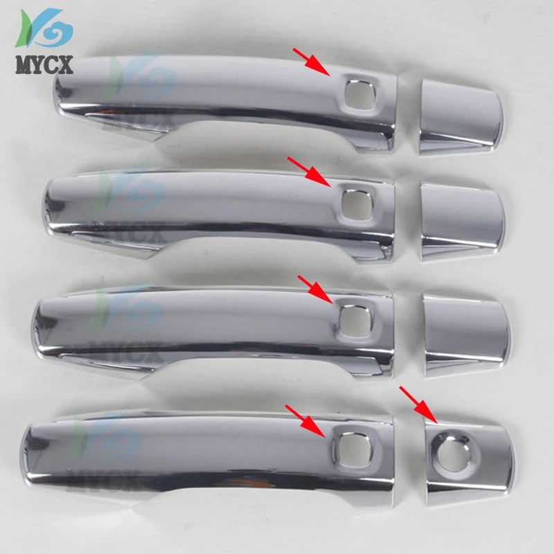 Chrome ABS Door Handle Trim Cover For Toyota Land Cruiser 200 2008 2009 2010 2011 2012 2013 2014 2015 Accessories