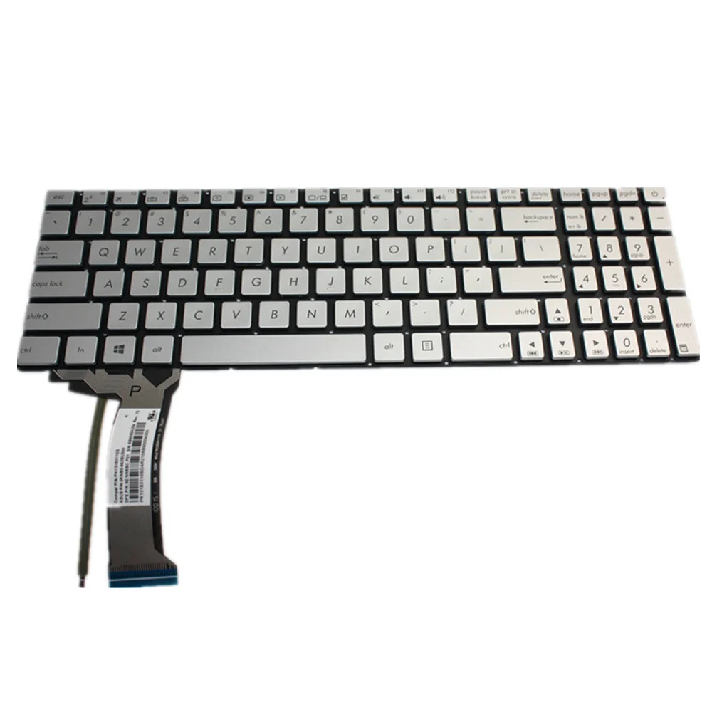 Laptop Keyboard For ASUS GL551 GL551JK GL551JM GL551JW GL551JX GL552 GL552JX GL552VX GL552VW GL552VL Black Silver US Edition