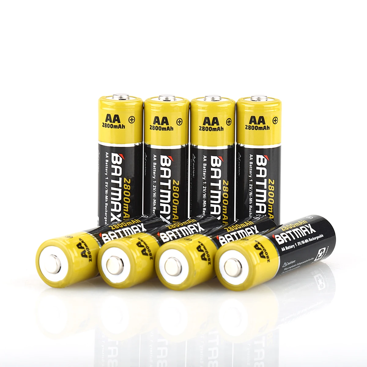 Batmax 2800mAh AA Battery 4/8/12/16/20PCS Ni-Mh Rechargeable Battery for Camera, Calculator, MP3 Player,Remote Control,etc