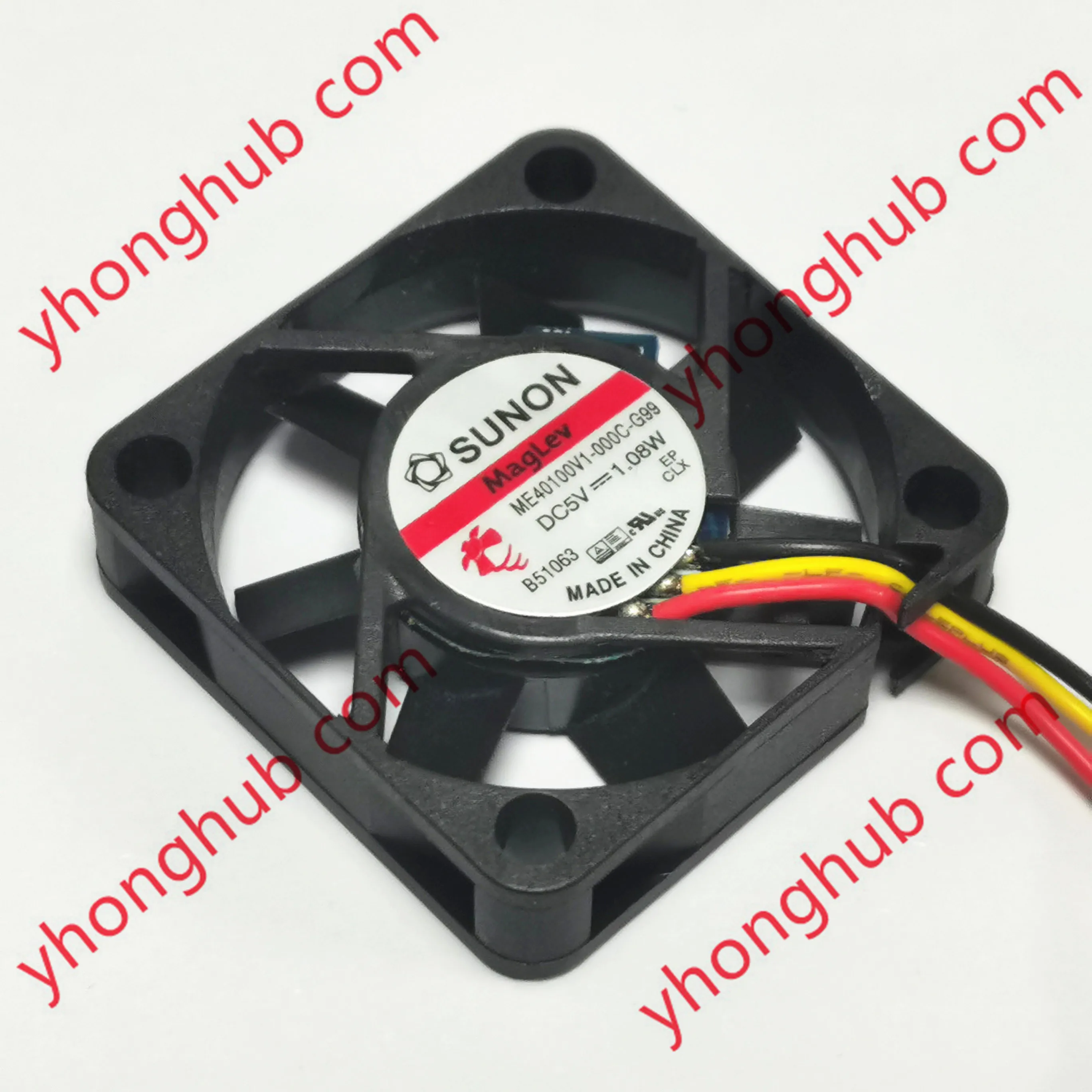 

SUNON ME40100V1-000U-G99 ME40100V1-000C-G99 DC 5V 1.08W 40x40x10mm 3-Wire Server Cooling Fan