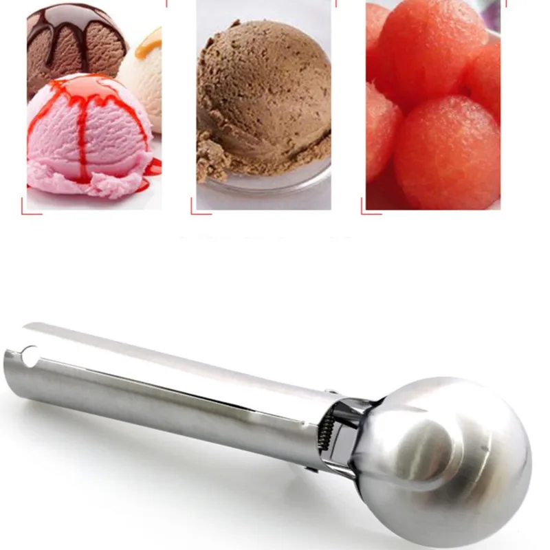 Ice Cream Scoops Stacks Digger Fruit Non-Stick Spoon Stainless Steel Kitchen Tools For Home Cake