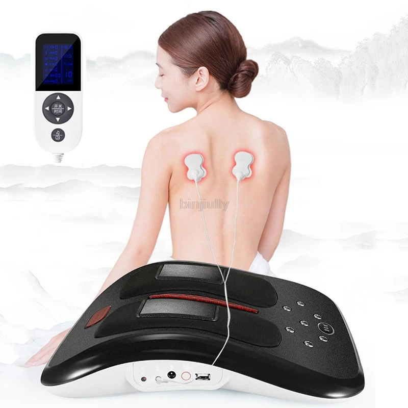 

Curvature lumbar physiotherapy device Waist massager Back cervical vertebra correction and traction for low back pain