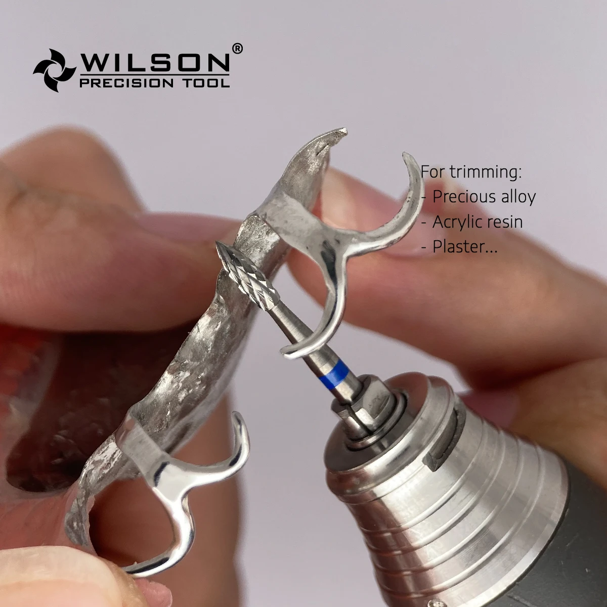 Wilsondental 5000341 Pieza De Baja Velocidad Dental Tools Tungsten Carbide Burs for Trimming Plaster/Acrylic/Metal