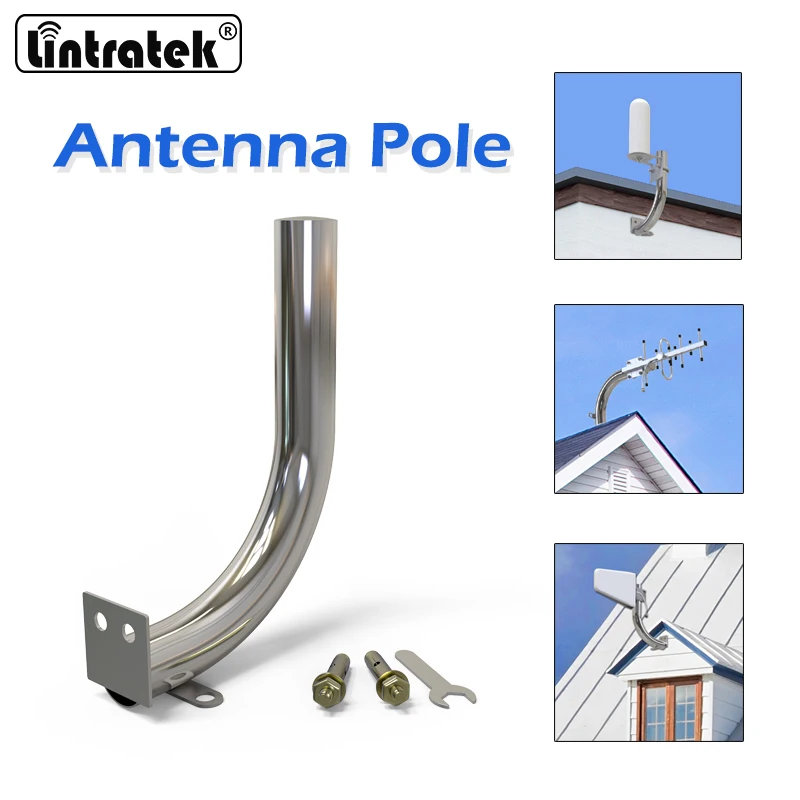 

Lintratek Antenna Pole for 2G 3G 4G Outdoor Antenna Mobile Phone Signal Booster Accessories Robust Stainless Steel Waterproof