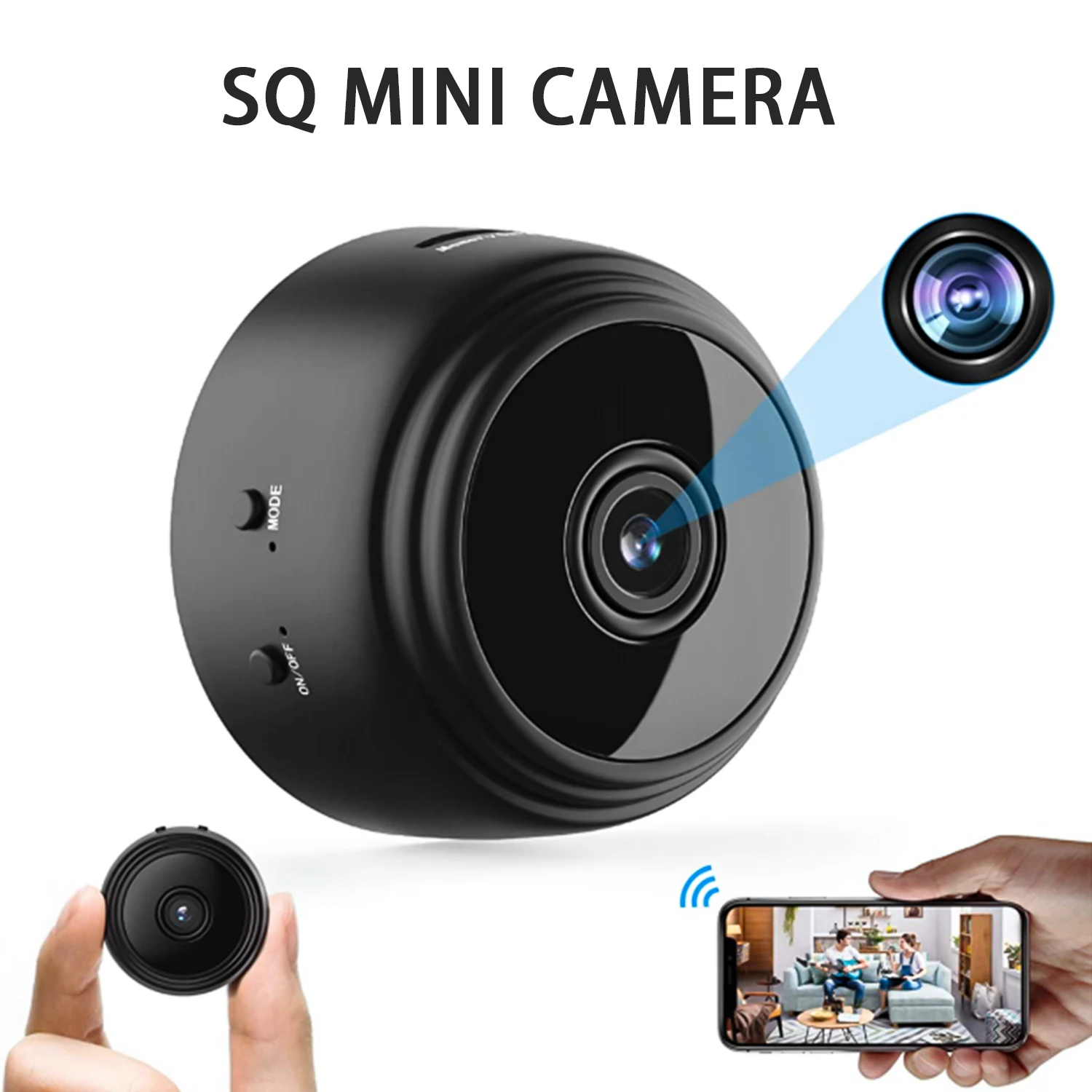 Câmera WiFi com Mini CCTV de Segurança Vigilância A9 Mini Câmera Sem Fio 720p/1080P Câmera Em Casa