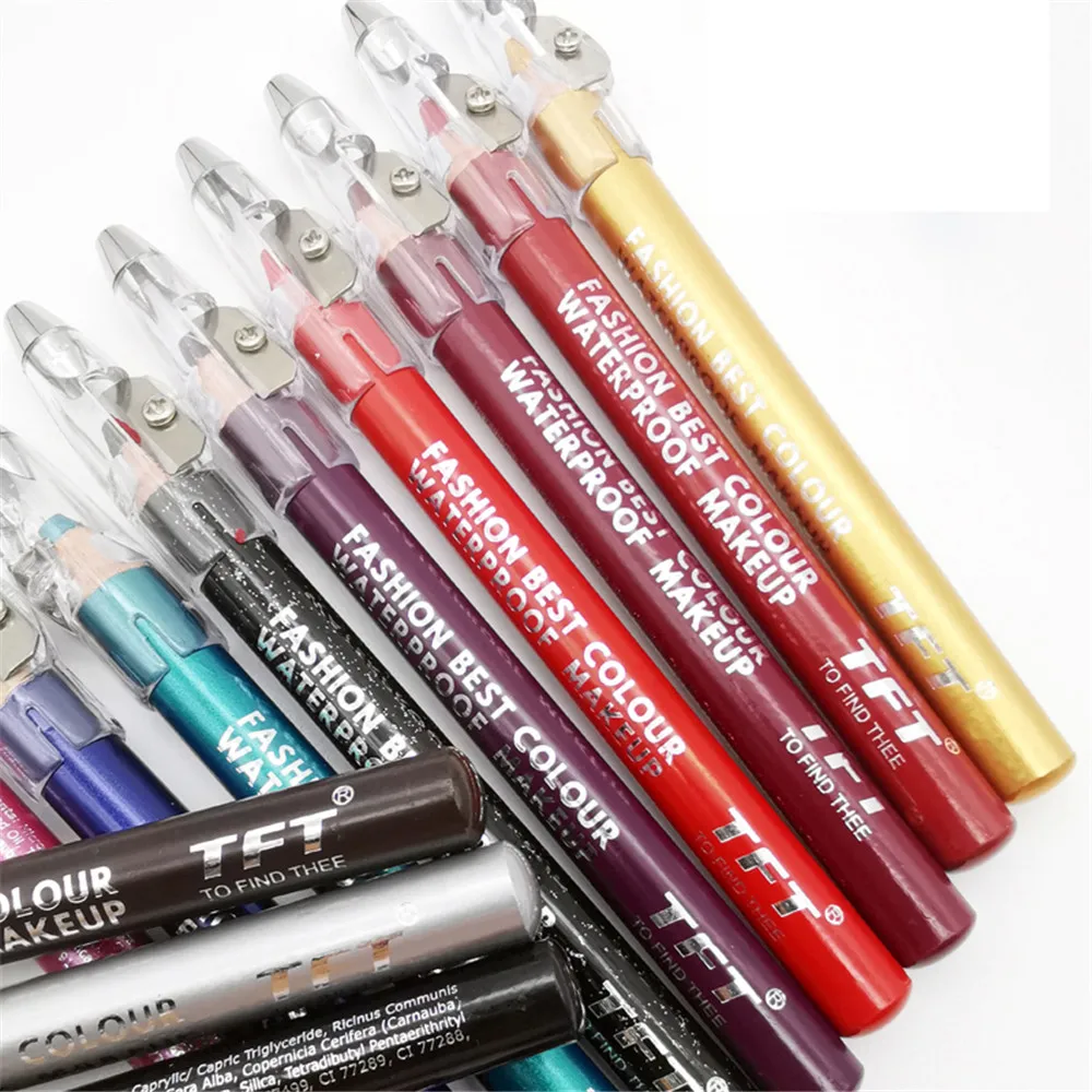 1Pc Lidschatten Liner Stift Highlighter Wasserdicht Glitter Matte Eyeliner Bleistift 12 Farben Langlebig Eye Schönheit Kosmetische Make-Up