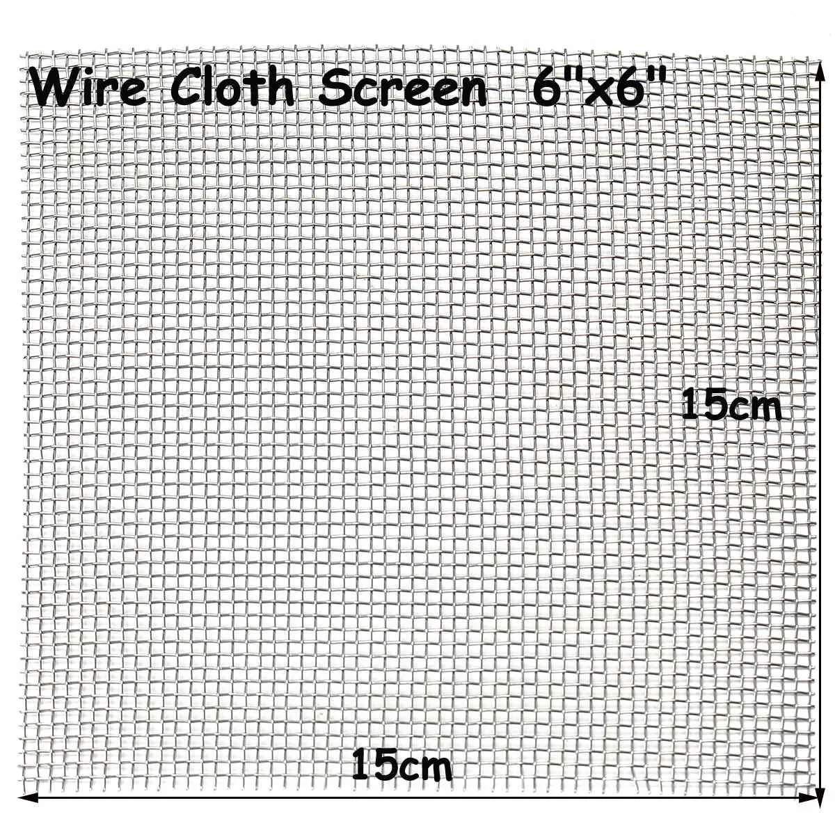 1PC 15x15cm high temperature resistant 10 mesh woven mesh screen filter 304 stainless steel