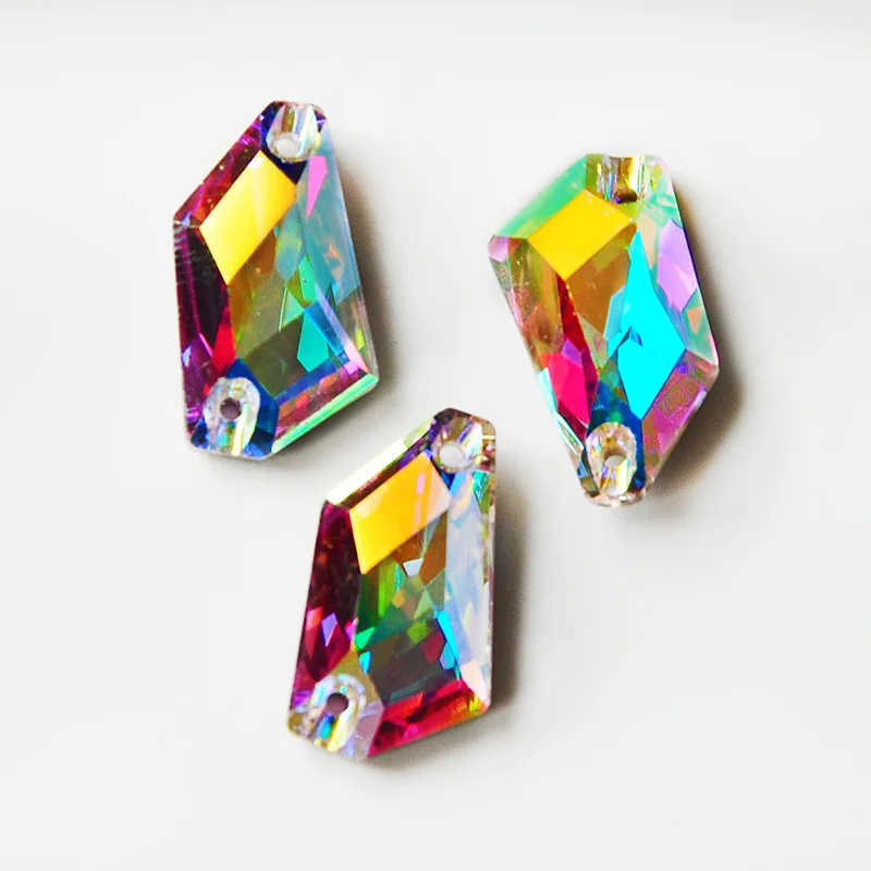 K9 AB Flatback Rhinestones Sewing Strass Crystals Fashion Accessories All Shapes for Garment Clothing Sew on Stones