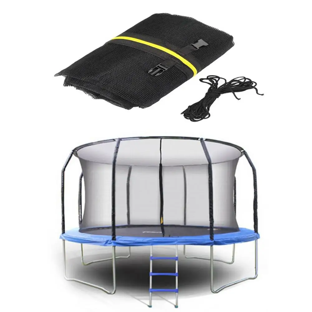 Trampoline Safety Net Replacement Inner Protection Fence Trampoline Protective Inner Net For 10/12/14 Feet 6/8 Poles Accessories