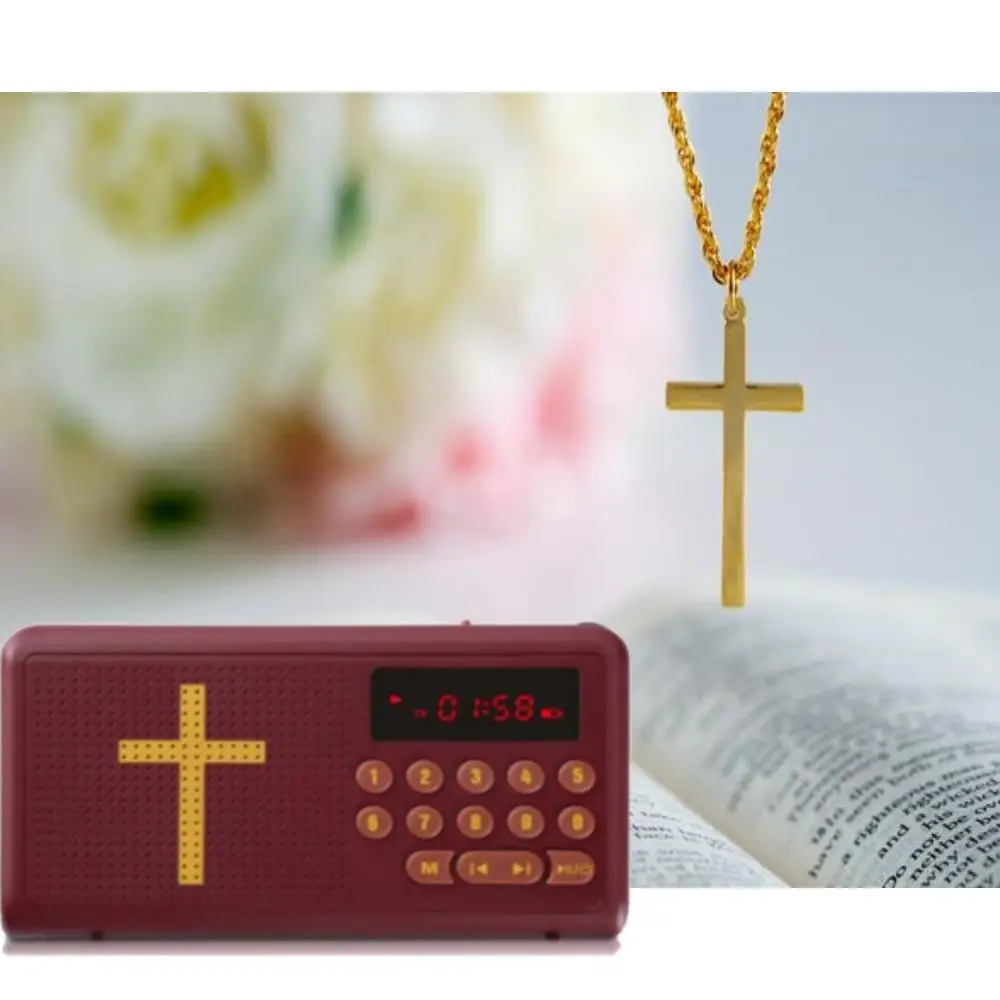 Bible Audio Player Electronic Talking Audio Bible Player King James Version KJV as Seen on TV Rechargeable Wonder Bible Player