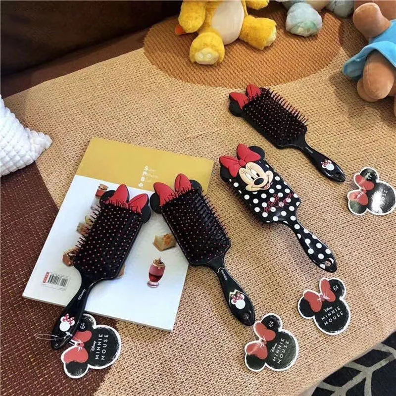 1 Stuks Disney Nieuwe Kam Minnie 3D Scrub Massage Hoofdhuid Decompressie Antistatische Kam Prachtige Gift Make-Up Speelgoed