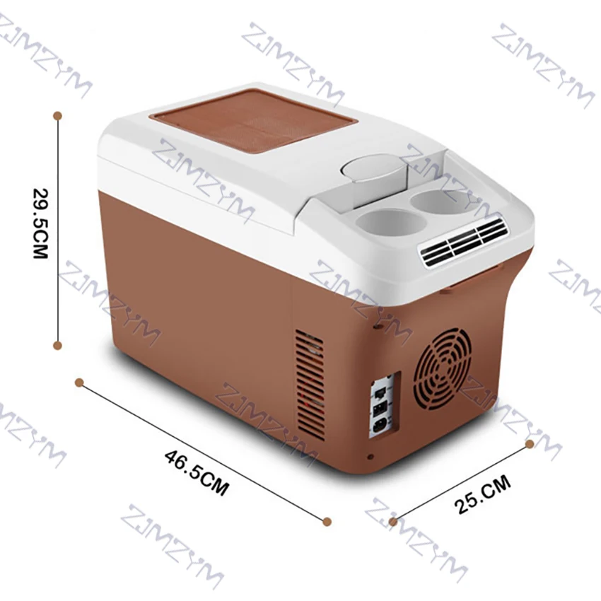15L 12/24Vรถตู้เย็น220V Miniแบบพกพาตู้เย็นคอมเพรสเซอร์กลางแจ้งปิกนิกอาหารเครื่องทำความร้อนทำความเย็นตู้แช่แข็งcooler