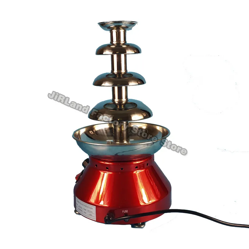 Chocolate fountain machine Four level electric chocolate fountain Cake wedding chocolate party Fruit melting machine