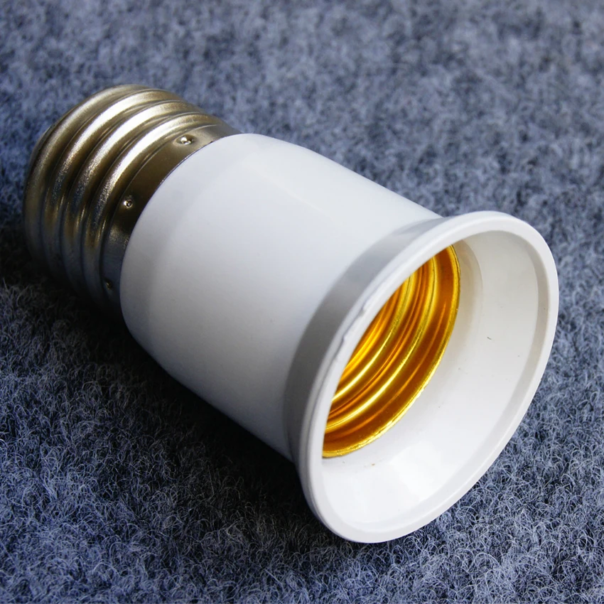 Adapter gniazda światła B22 na E27 Podstawa konwertera Aluminiowy uchwyt żarówki Adapter konwertera do żarówki LED, obudowa PC