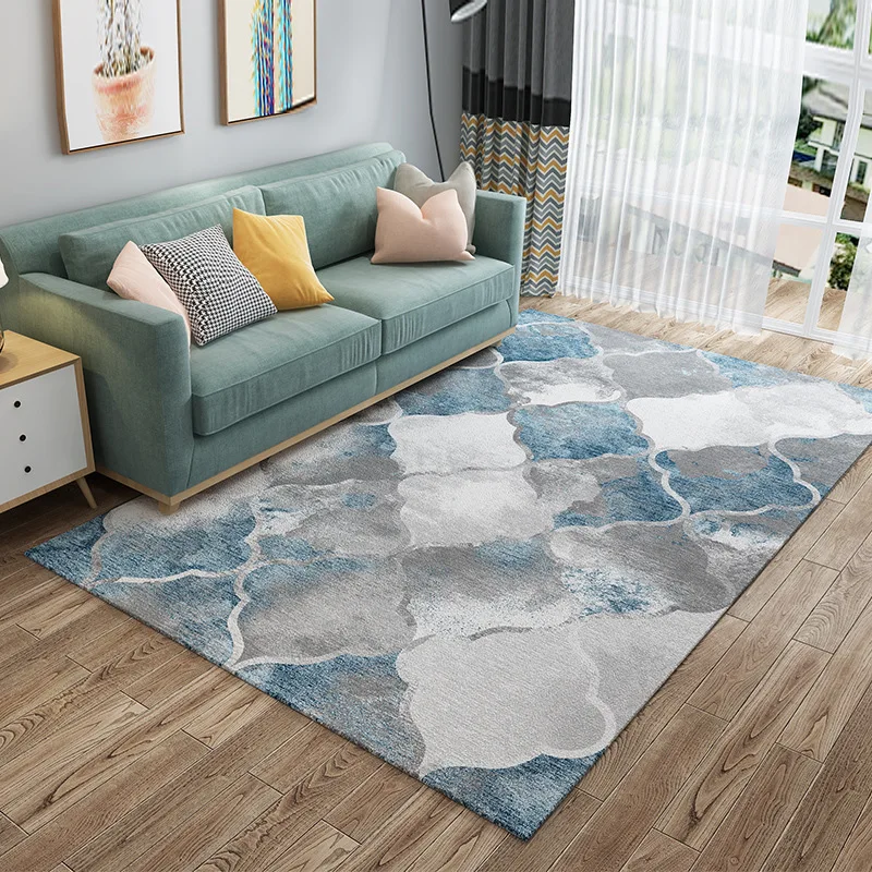 Modern Simple Carpet Living Room Retro Flower Bedside Mat Nordic Style Bedroom Rugs Dywan Coffee Table Blanket Door Floor Mats