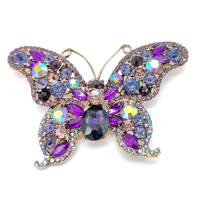 PD BROOCH 8 Color Butterfly Brooch Alloy Brooch Clothing Accessories Exquisite Brooch Jewelry Brooches for Women