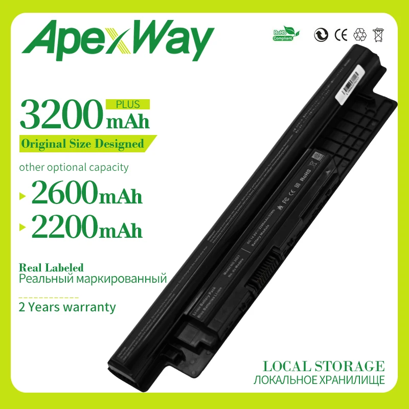 Apexway 14.8V 4Cells New Laptop Battery For Dell For Inspiron 24DRM 0MF69 9K1VP VR7HM 68DTP 4WY7C W6XNM 14 3421 15 3521