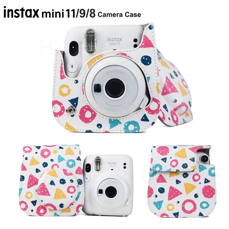 Limited Camera Case for Fujifilm Instax Mini 11/9/8 Instant Film Camera, PU Leather Bag Cover with Adjustable Shoulder Strap