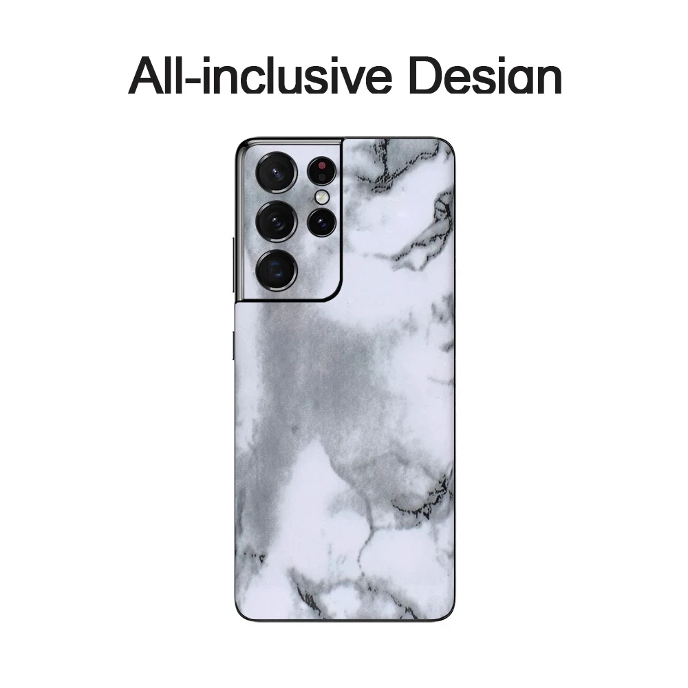 2025 New Marble Back Cover Back Film Matte Film For Samsung S25 S24 S23 S22 S21 Ultra S20 S10 S9 Wrap Note 20 10 9 8 Sticker