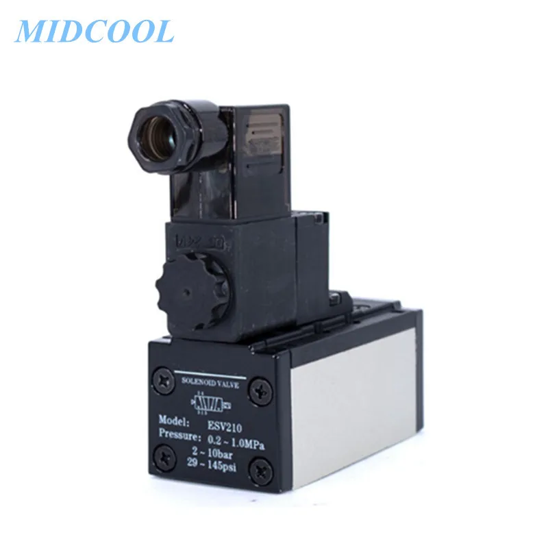 

Solenoid Valve ESV Series ESV200 ESV300 ESV400 ESV600 220V 110V 24V 12V Terminal / Grommet Type Single / Double Solenoid