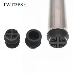 TWTOPSE Bicycle Bike Seat Post End Pad Protector For Brompton Folding Bike Cycling British Flag Original Seatpost Rubber Stoper