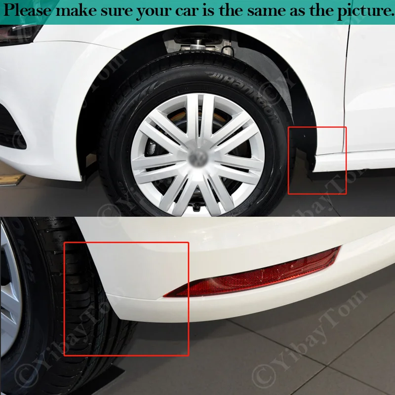 For VW Volkswagen POLO 6C 2015~2017 Mudguards Fender Mud Flap Guard Splash Mudguard Accessories Auto Styline Front Rear Mudflaps