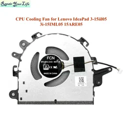 CPU Cooling Fan For Lenovo IdeaPad 3-15iil05 3i-15IML05 15ARE05 5F10S13910 5H40S2004 Notebook PC Cooler Fan Radiator DC28000F3F0