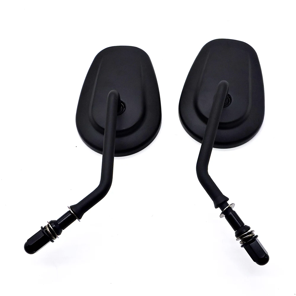 TCMT 8mm Black Rear View Mirrors Fits For Harley Davidson XL1200L XL883 XL883L Sportster