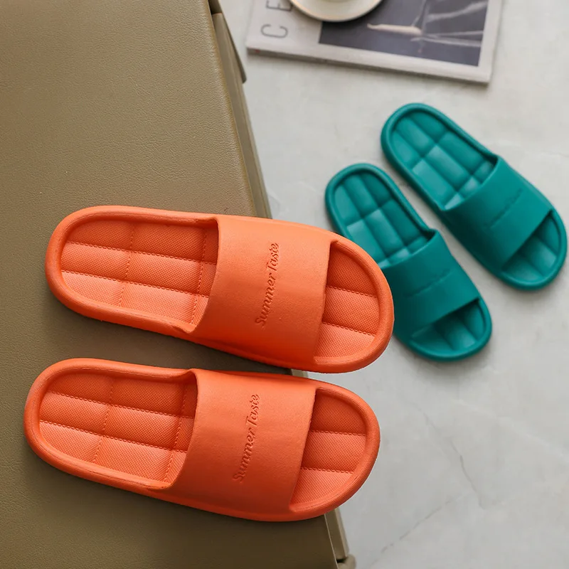 2022 Home Slippers Men Women Non-slip Bathroom Footwear Boys Girls Unisex Flip Flops Summer House Hotel Sandals Flat Shoes