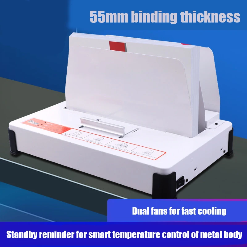 Hot Melt Binding Machine GD380 A4 Book Cover Glue Binder Electric Hot Melt Glue DIY Wireless Glue Binding Machine