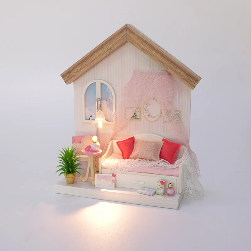 Festival Anniversary Gifts Toys Hand-built Houses Warm Decorations DIY House for Leisure Time