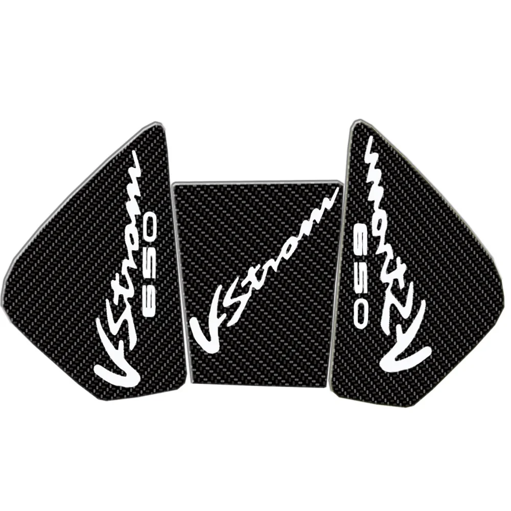 3D Motorcycle Anti slip Tank Pad Sticker Pad Side Gas Knee Grip Protector For SUZUKI V-Strom650 DL650 V-Strom 650 DL 650 VStrom