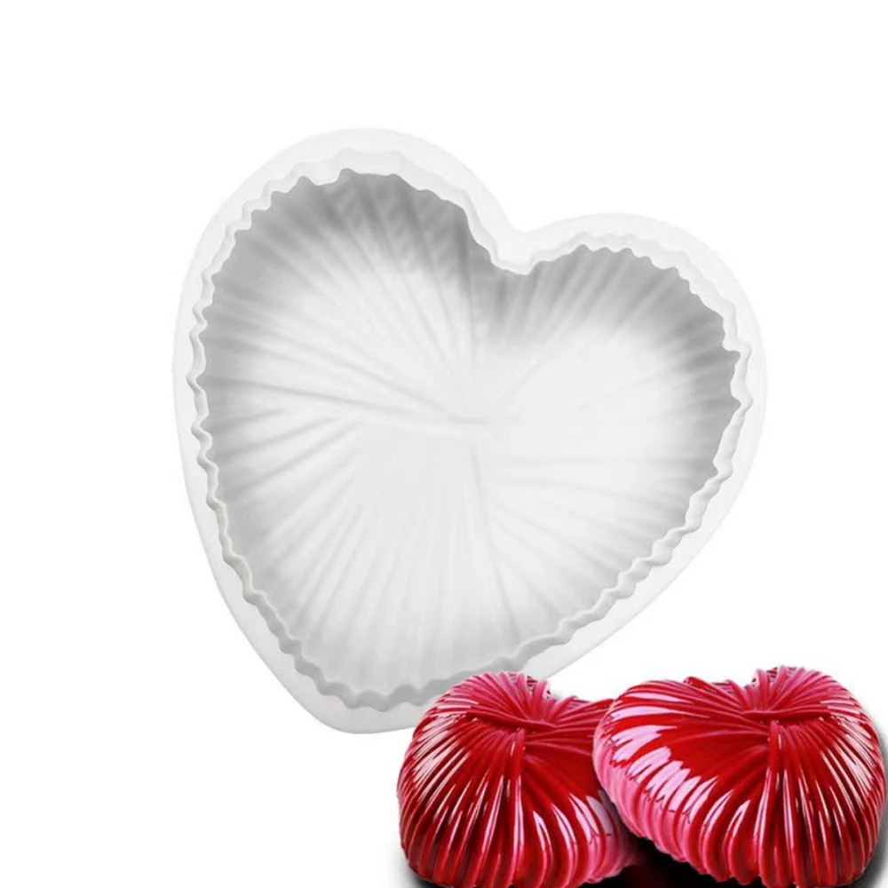 

Valentine's Day Heart Shaped Mousse Cake Mould Love Silicone Mold Dessert Cake Decorating Tools Baking Pastry Pan Bakeware