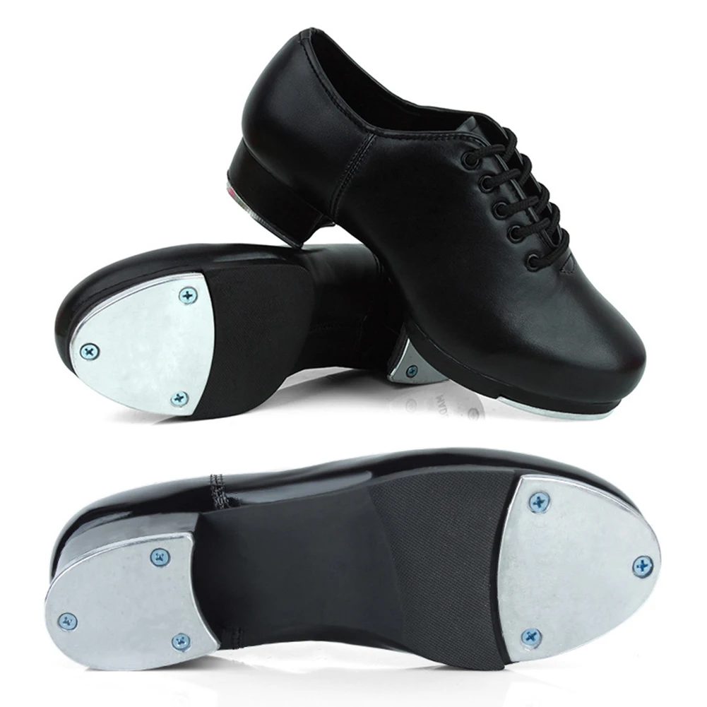 Tap Dance Step Dance Latin Dance Shoes for Adult Children Kids Lacing High-impact Aluminum Plate Taps Step dance Shoe