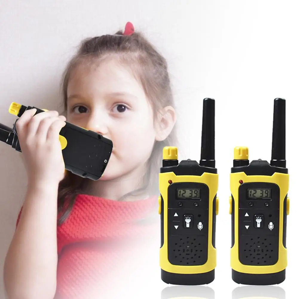 2pcs Toy Walkie Talkie Children Smart Wireless Intercom Electronic Two Way Radio Parent Kids Interaction Christmas Birthday Gift