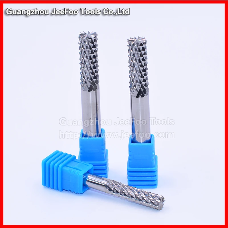 

5mm 6.35mm 8mm Corn Teeth End Mill, Milling Cutter CNC Router Bits Tool PCB, Printed Board Cutter on HDF,Fiber Glass Wood