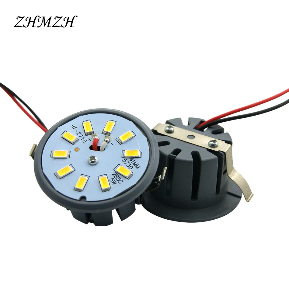 Bezpośrednie wtyczki LED typu Downlight zintegrowane światło puchar SpotLight okrągły sufit wpuszczany parasol LED żarówka kukurydza 3W 5W 6W 220V i