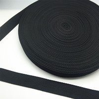 NEW 5Yards  10/15/20/25/30/38/50mm Wide Black Strap Nylon Webbing Knapsack Strapping Safety Belt DIY Pet Rope Sewing Crafts