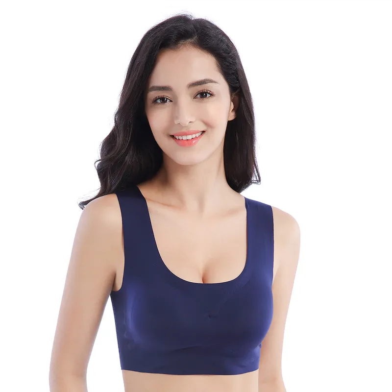 Xianqifen seamless padded push up bh women sexy bras plus size underwear wireless brassiere crop top minimizer thinBralette Girl