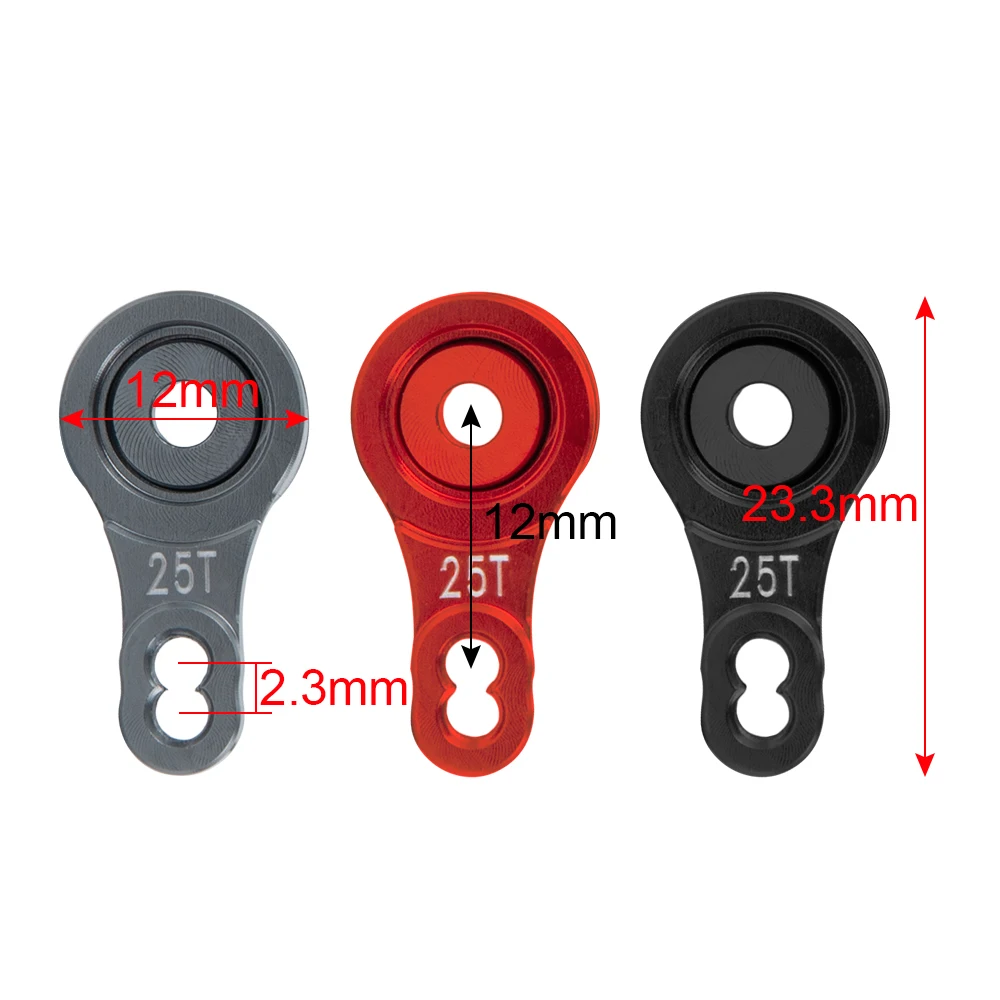 AXSPEED 25T Servo braccio in metallo regolabile in lega # A per TRX-4 TRX4 1/10 RC Rock Crawler parti di aggiornamento del modello di auto