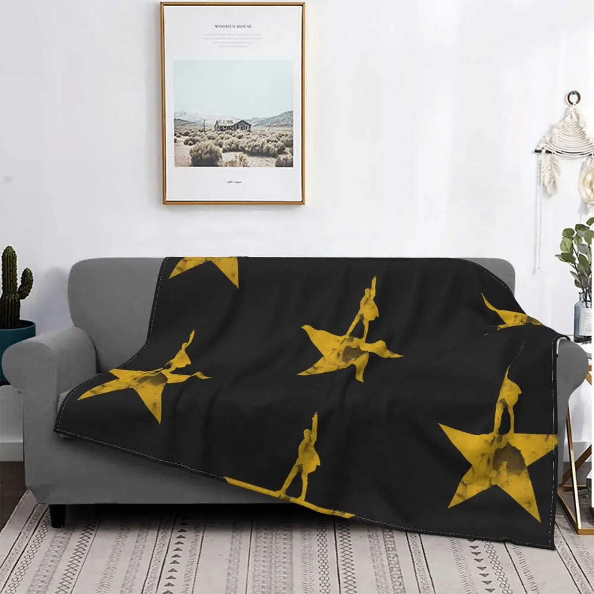 Hamilton Musical Blankets Fleece Decoration Ultra-Soft Throw Blankets for Bedding Bedroom Plush Thin Quilt