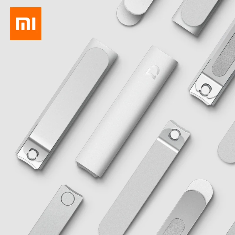 Xiaomi Mijia Original Stainless Steel Nail Clippers With Anti-splash cover Trimmer Pedicure Care Nail Clippers Professional File