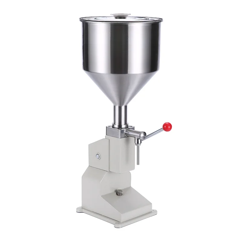 A03 small hand pressure quantitative dispensing machine manual filling machine for cosmetic honey liquid paste