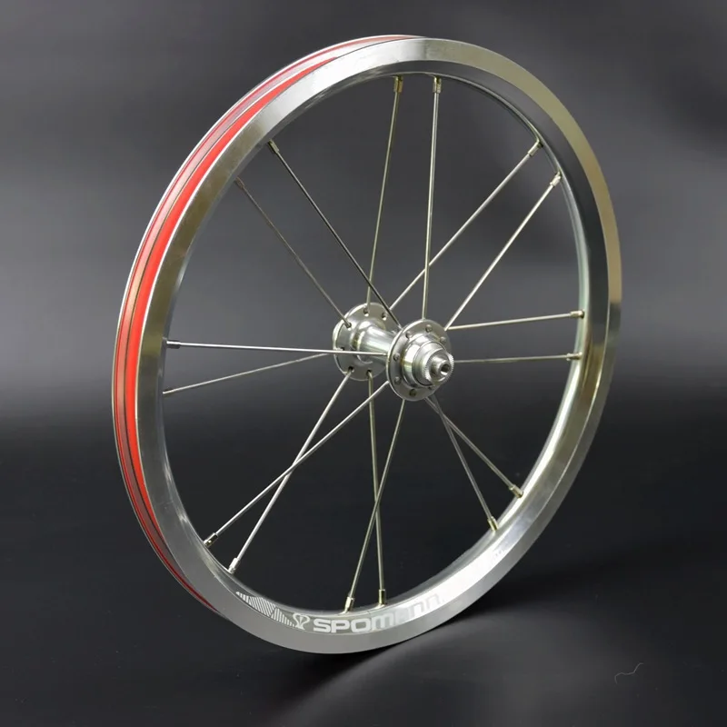 Bicycle wheelset 16 inch aluminum alloy bike wheel V brake variable speed folding bikes front 2 rear 4 Peilin wheel set 11 speed