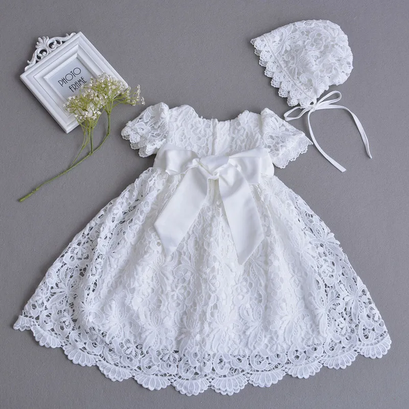 Baby Christening Gowns 1 Year Birthday Princess Party Wedding Baby Dress Lace Baptism Dress vestido infantil Baby Girls Dress