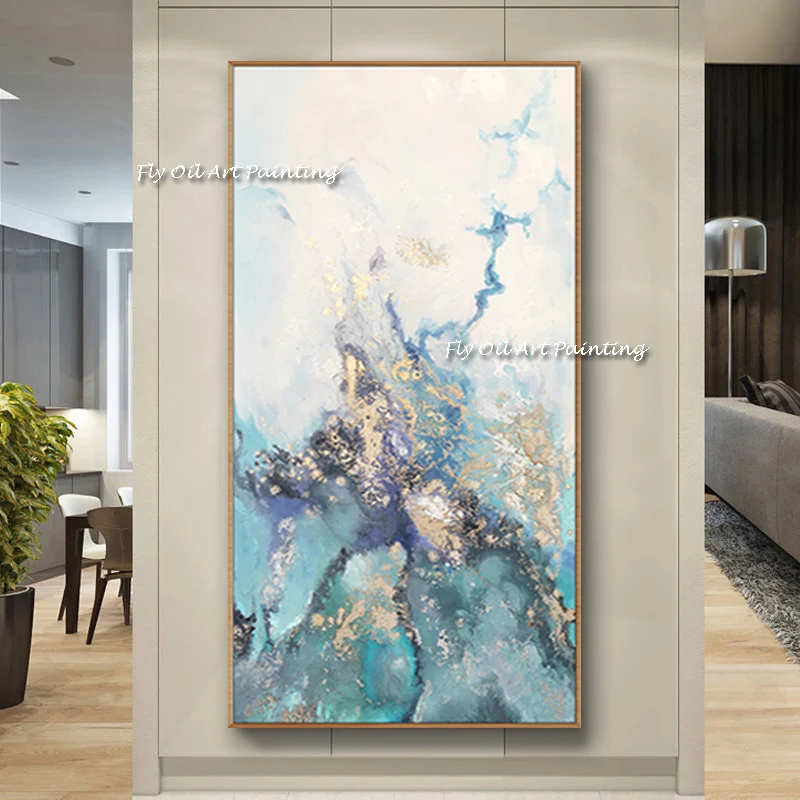 Morden Canvas Painting watercolor 100% Handmade Oil Painting Abstract Art Wall Ink painting Pictures Living Room Home Decor