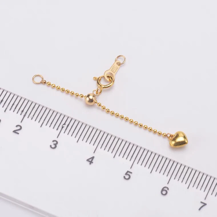 Hot Heart Design 18K Yellow Gold Bracelet Necklace Clasp and Hook AU750 Jewelry Findings